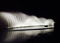 A luz e a água maravilhosas musicais da fonte de água da arte contemporânea mostram as imagens 3D fornecedor