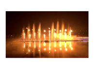 A fonte de água flamejante exterior moderna conduziu o estilo da dança da música de luzes do fogo de artifício fornecedor